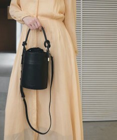 TOPKAPI 【TREASURE TOPKAPI】フェイクレザー バケツ 巾着 ショルダー バッグ