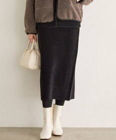 23区 S 【SLOW/一部店舗限定】ベロア風ニット スカート
