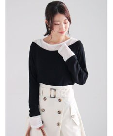 Te chichi レイヤードテレコトップス