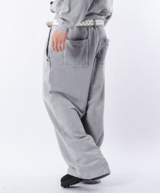 WEGO 【ウエストゴム/ユニセックス着用ITEM】ブリーチハトメスウェットパンツ