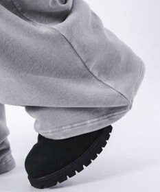 WEGO 【ウエストゴム/ユニセックス着用ITEM】ブリーチハトメスウェットパンツ