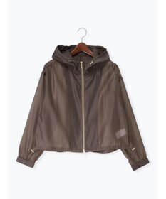 Te chichi ショートシアーフーディーブルゾン