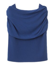 YECCA VECCA シャーリングオフショルニット