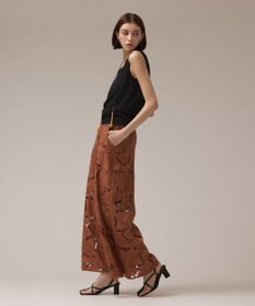 GRACE CONTINENTAL カットワークバギーパンツ