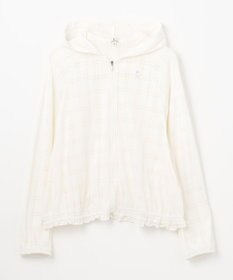 組曲 KIDS 【150-160㎝】【UVケア】オパールチェック パーカー