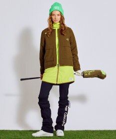PW CIRCULUS 【撥水加工 / ストレッチ】【WOMEN】デタッチャブルキルティング中綿ブルゾン ゴルフウェア レディース