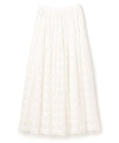 uncrave フリンジレース ティアードスカート