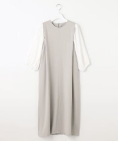 Feroux 【洗える】ジョーゼットコンビポンチ ワンピース