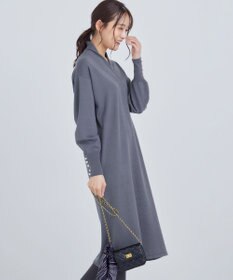 組曲 【WEB限定】Vネックニットワンピース