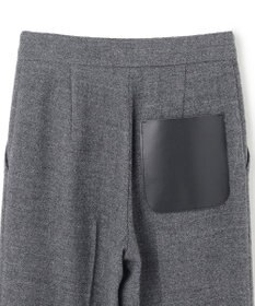 BEIGE， MILLAM / フェイクレザーパッチワイドパンツ