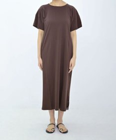 TOQUE 25SS新作〈大草直子さんアドバイザー〉スーピマコットン半袖ロングワンピース