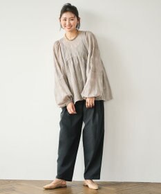 #Newans ２タックコクーンワイドパンツ