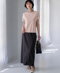 23区 【先行予約】レーヨンポリエステルストレッチ プルオーバー ラメ ニット