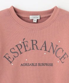 ANY KIDS 袖フリル ロゴ トレーナー