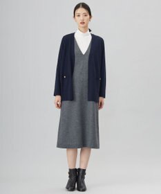 J.PRESS LADIES L 【洗える】ウールスムース ジャンパースカート