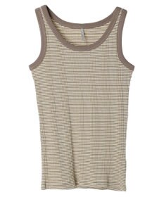 AMERICAN HOLIC 針抜きテレコボーダータンクトップ