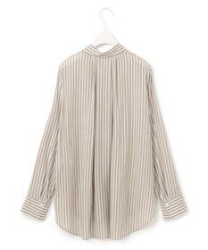 ICB L 【洗える】 キュプラローンストライプ シャツ