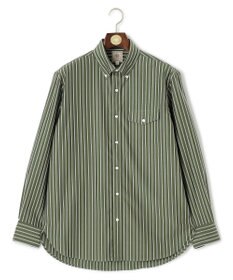 J.PRESS MEN パッチフラップ マルチストライプシャツ/B.D.