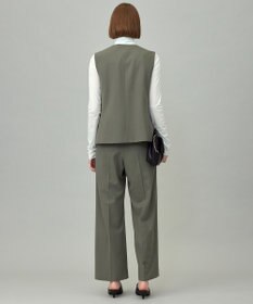 ICB L 【UVカット・洗える】ウール2WAYストレッチ Vネックベスト