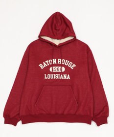 WEGO 【ユニセックス着用ITEM/裏起毛】カレッジロゴボアパーカー