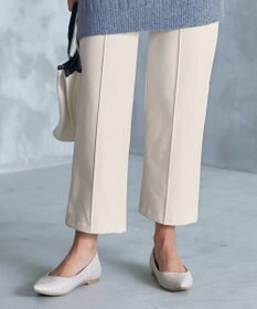 Tiaclasse 【日本製・洗える】すふれ起毛ワイドパンツ