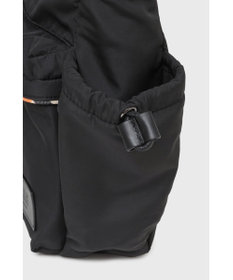 DAKS ナイロン×牛革 ハウスチェックディテール フラップショルダーバッグ