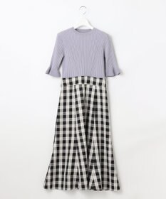 Feroux 【洗える】ニットコンビ ワンピース