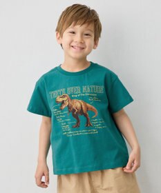 ANY KIDS 【洗濯機可能】恐竜プリント 半袖Tシャツ