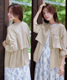 Tiaclasse 【洗える】ドロストレイヤーブルゾン