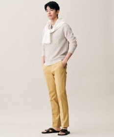 JOSEPH ABBOUD 【エコ素材和紙使用・日本素材】和紙杢メッシュクルーネック ニット