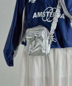 WEGO リボンギャザーミニショルダー