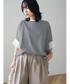 Green Parks 冷っとすずやか　ドルマンカット５分袖プルオーバー