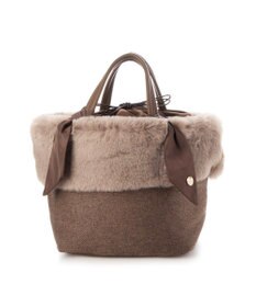 UNBILLION カシュカシュ cachecache / エコファーコンビリボントートバッグ