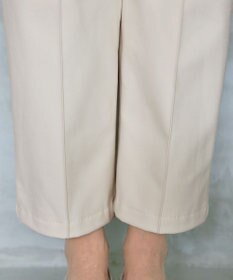 Tiaclasse 【日本製・洗える】すふれ起毛ワイドパンツ