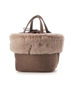 UNBILLION カシュカシュ cachecache / エコファーコンビリボントートバッグ