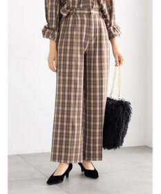 Te chichi チェックスラックス（セットアップ可）《2025Autumn catalog item》