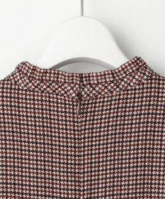 J.PRESS LADIES L デシンハウンドトゥースプリント ワンピース