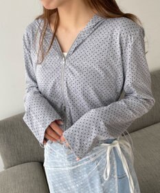 WEGO 柄Wジップパーカー