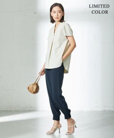 ICB 【WEB限定カラーあり・洗える】ライトダブルクロス ジョガーパンツ