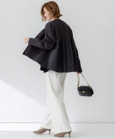 23区 【洗える】コットンエアー ギャザー ライトアウター