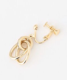 ANY SIS オーバルストーン イヤリング