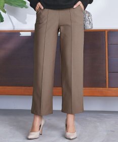 Tiaclasse 【日本製・洗える】すふれ起毛ワイドパンツ