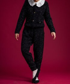 組曲 【組曲×setsuko sagittaire】ツィードニットタックパンツ