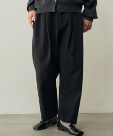 muuc トリプルクロス タックパンツ｜軽くてふっくらした三重織り生地・セットアップ可能