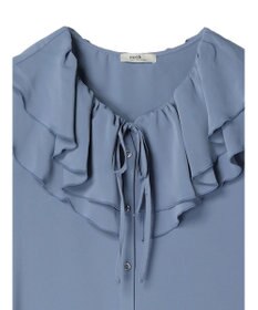 earth music&ecology メローラッフルブラウス