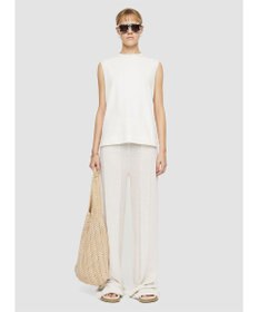 JOSEPH 【洗える】マーセライズコットン　ラウンドネックタンクトップ