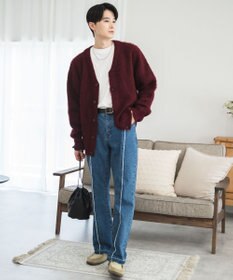 WEGO モヘアライクBIGカーディガン