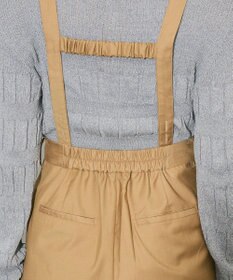 Green Parks サスペンダー付タックパンツ