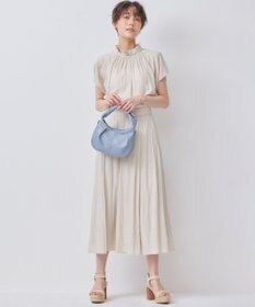 組曲 【WEB限定】ギャザーライトデシン タックスカート