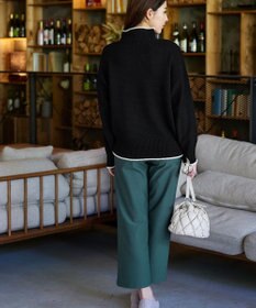 Tiaclasse 【日本製・洗える】すふれ起毛ワイドパンツ